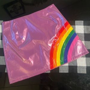 NWOT ✨🌈 DELIA’S x DOLLS KILL RAINBOW MINISKIRT 🌈✨